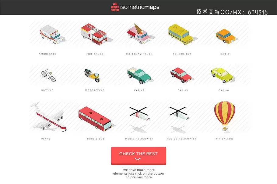 等距城市地图插画 Isometric City Maps Builder插图4