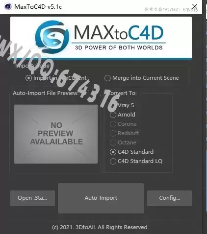 C4D插件-MAXtoC4D(3D Max模型导入C4D插件) v5.1 英文版 支持R23/S24插图8