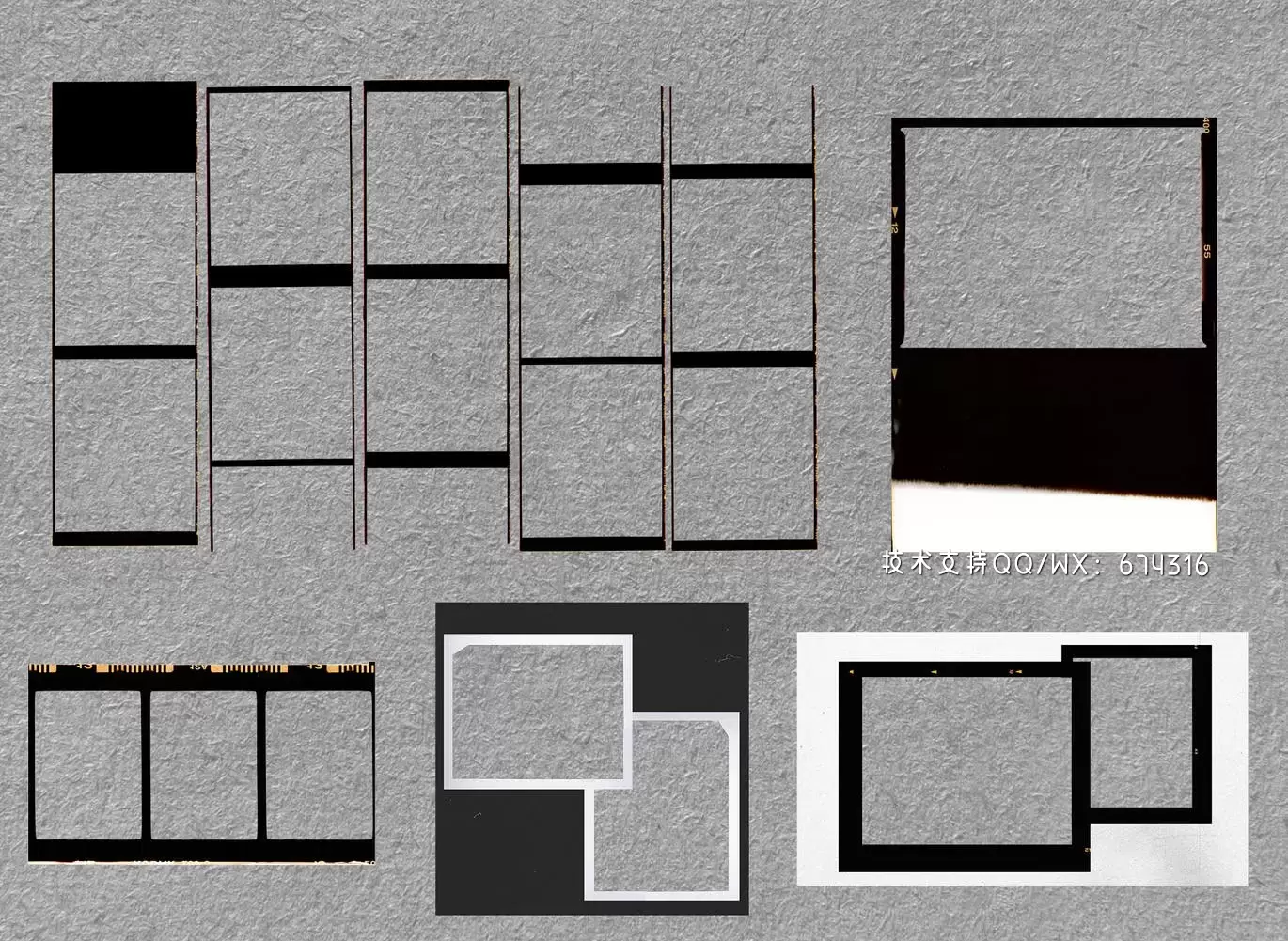 30个高品质的照片底片胶片负片拍立得海报边框背景底纹纹理集合插图3