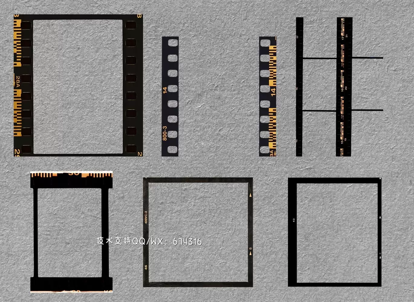 30个高品质的照片底片胶片负片拍立得海报边框背景底纹纹理集合插图2