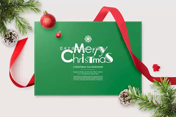 创意圣诞祝福背景海报设计模板 (psd)免费下载