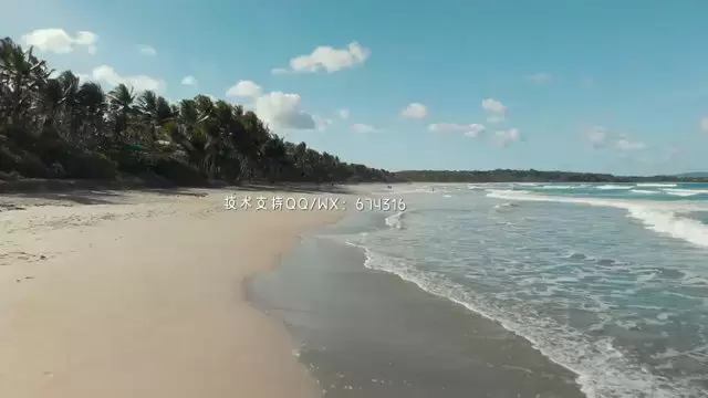 热带景观航拍海岛视频素材