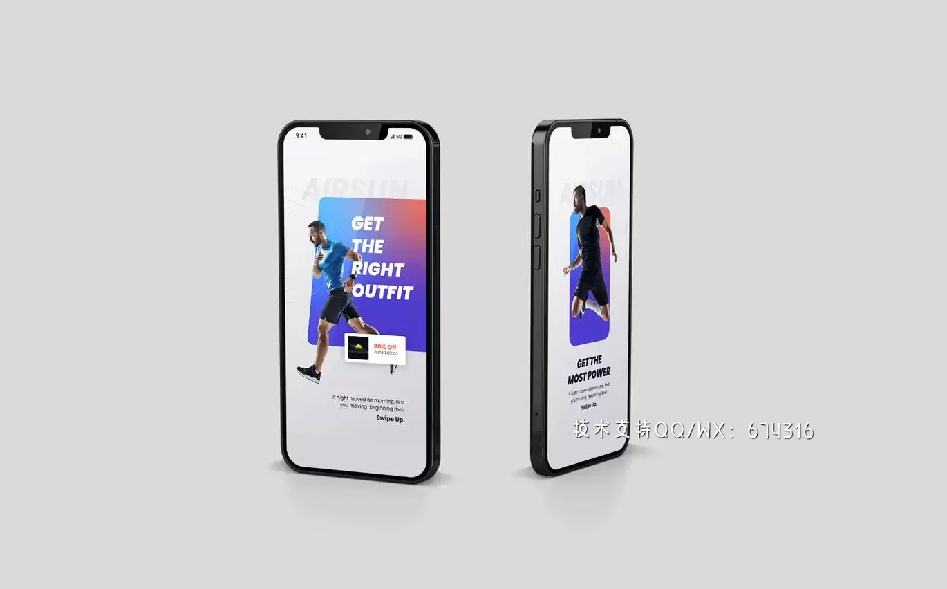 时尚高端运动风格的高品质Instagram社交媒体banner海报设计模板集合插图1