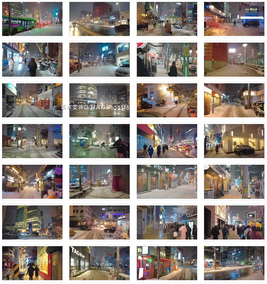 236个城市街道街景夜景人流车流短视频素材打包插图7