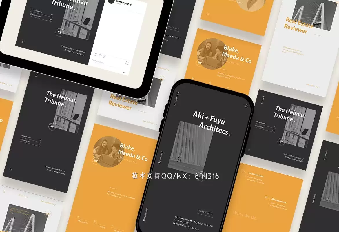 时尚高端简约清新优雅多用途的高品质Instagram社交媒体banner海报设计模板集合-AI，PSD插图4