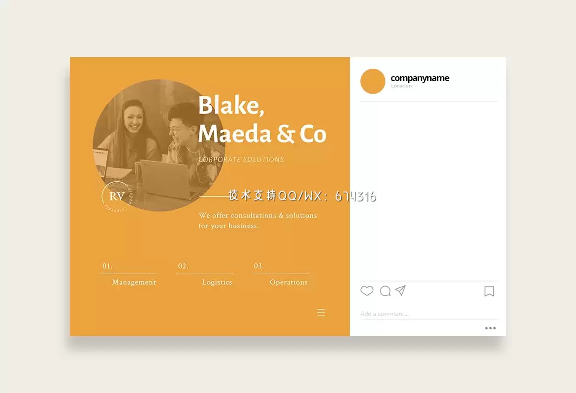 时尚高端简约清新优雅多用途的高品质Instagram社交媒体banner海报设计模板集合-AI，PSD插图3