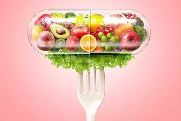 营养蔬果胶囊健康概念海报设计素材 (psd)免费下载