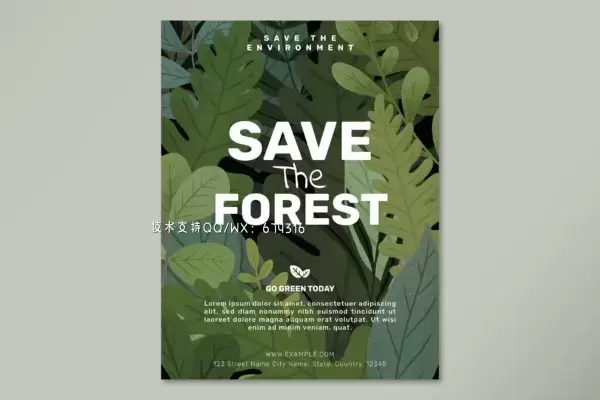 保护森林环保主义模板（EPS）免费下载