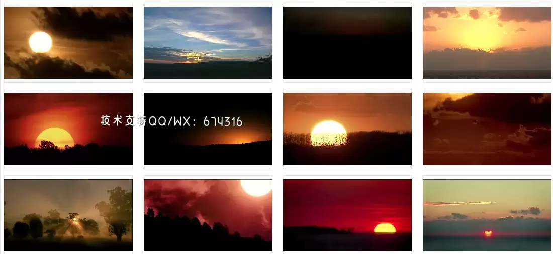 54个+城市日转夜日出日落风景延时摄影短视频素材打包插图3