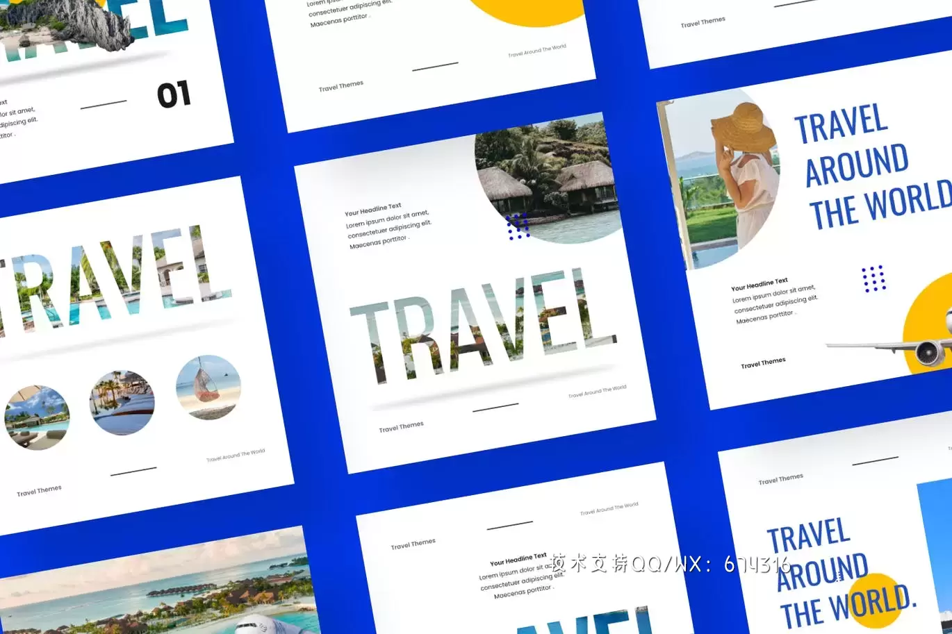 时尚高端专业的旅行Instagram社交媒体banner海报设计模板-PSD插图1