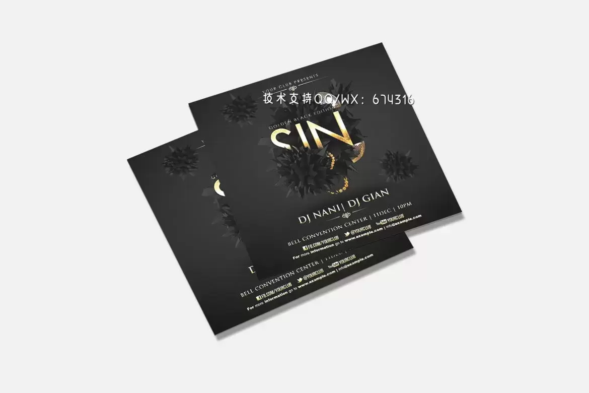 高端震撼的个性时尚Instagram社交媒体banner海报设计模板-PSD插图1