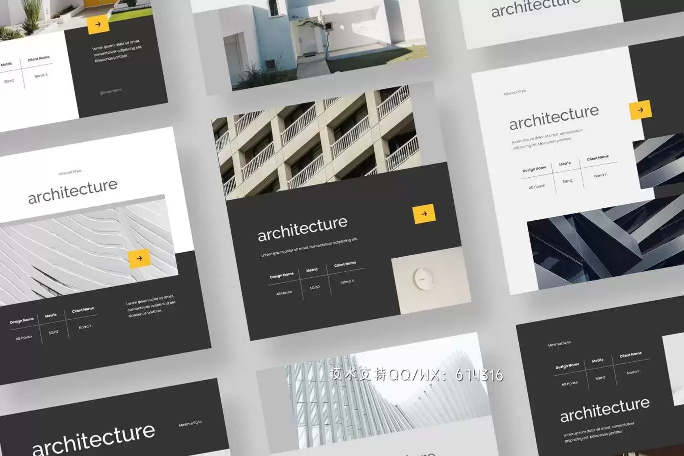 时尚高端简约专业房地产Instagram社交媒体banner海报设计模板-PSD插图1