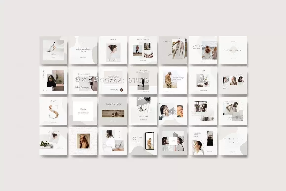 时尚高端简约优雅多用途的Instagram社交媒体banner海报设计模板集合-PSD插图7