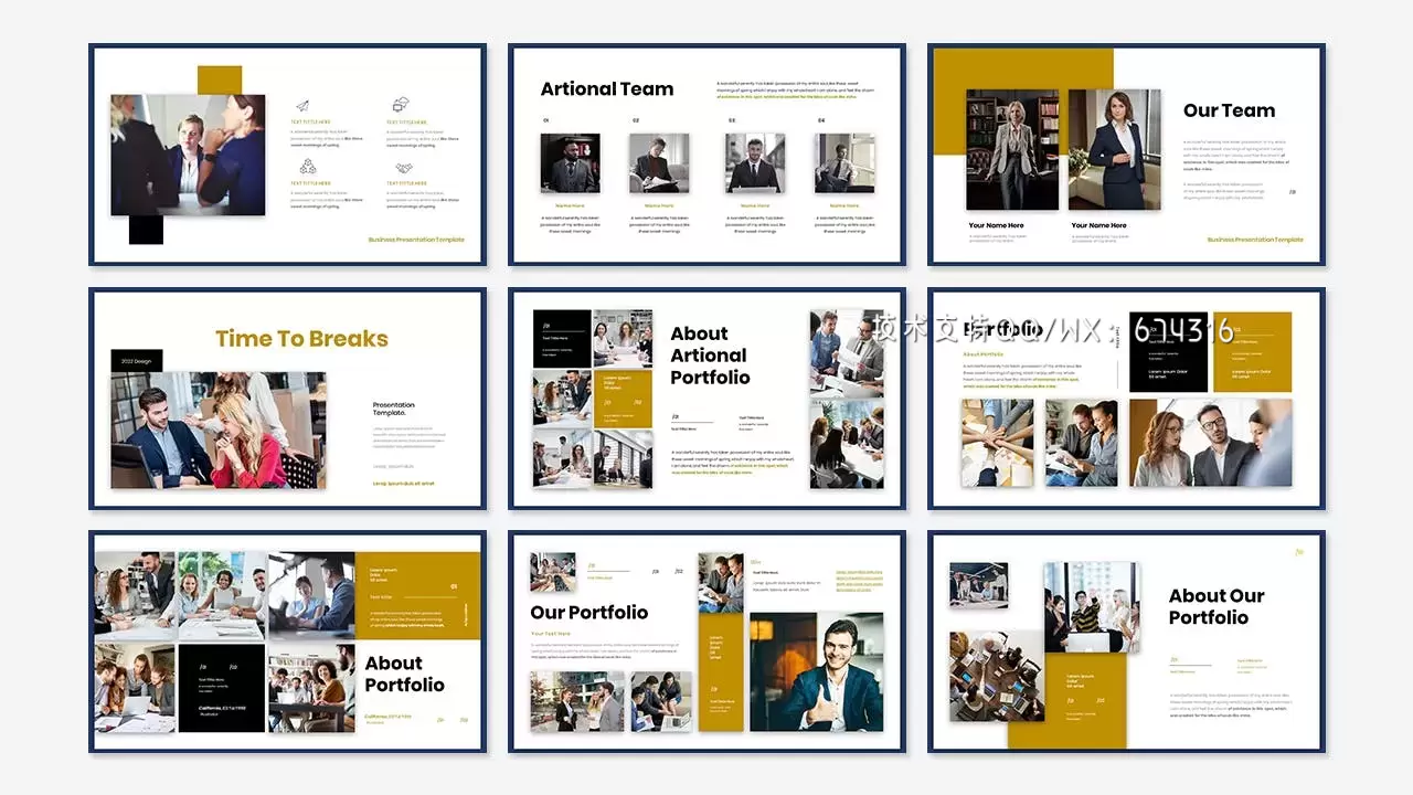 🔴高品质的专业时尚高端商业商务powerpoint幻灯片演示模板（pptx）插图4