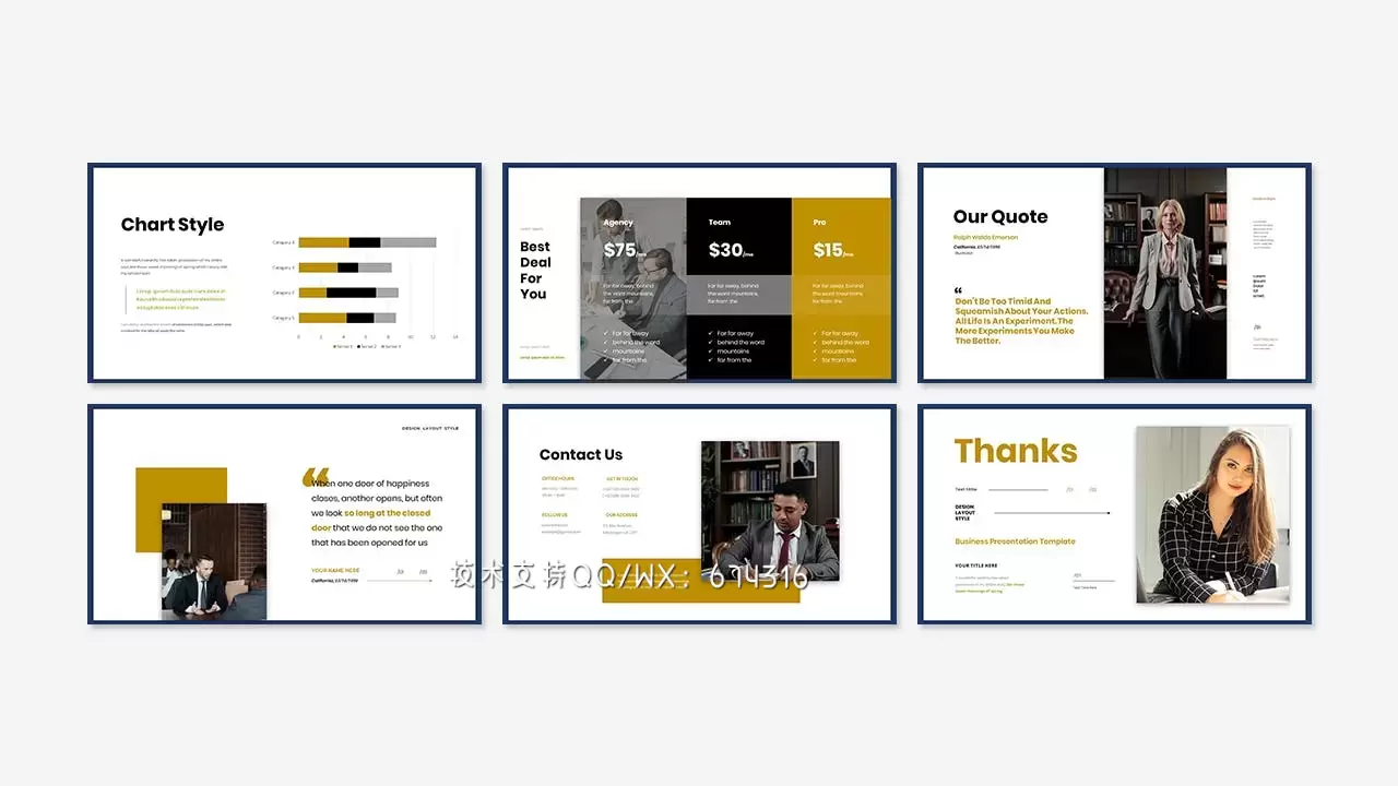 🔴高品质的专业时尚高端商业商务powerpoint幻灯片演示模板（pptx）插图2