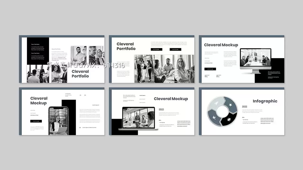 🔴专业的高品质商业商务质感powerpoint幻灯片演示模板（pptx）插图4