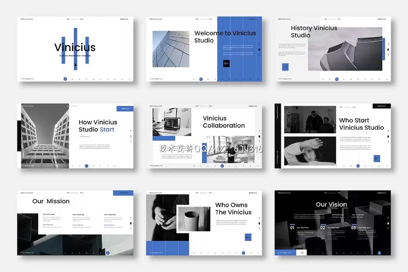 🔴简约时尚高端商务商业提案powerpoint幻灯片演示模板（pptx）插图2