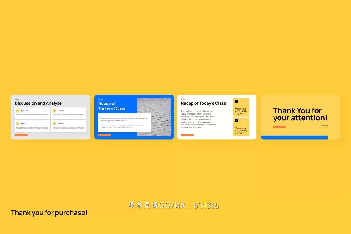 🔴清新时尚高端配色的高品质教育培训powerpoint幻灯片演示模板（pptx）插图3