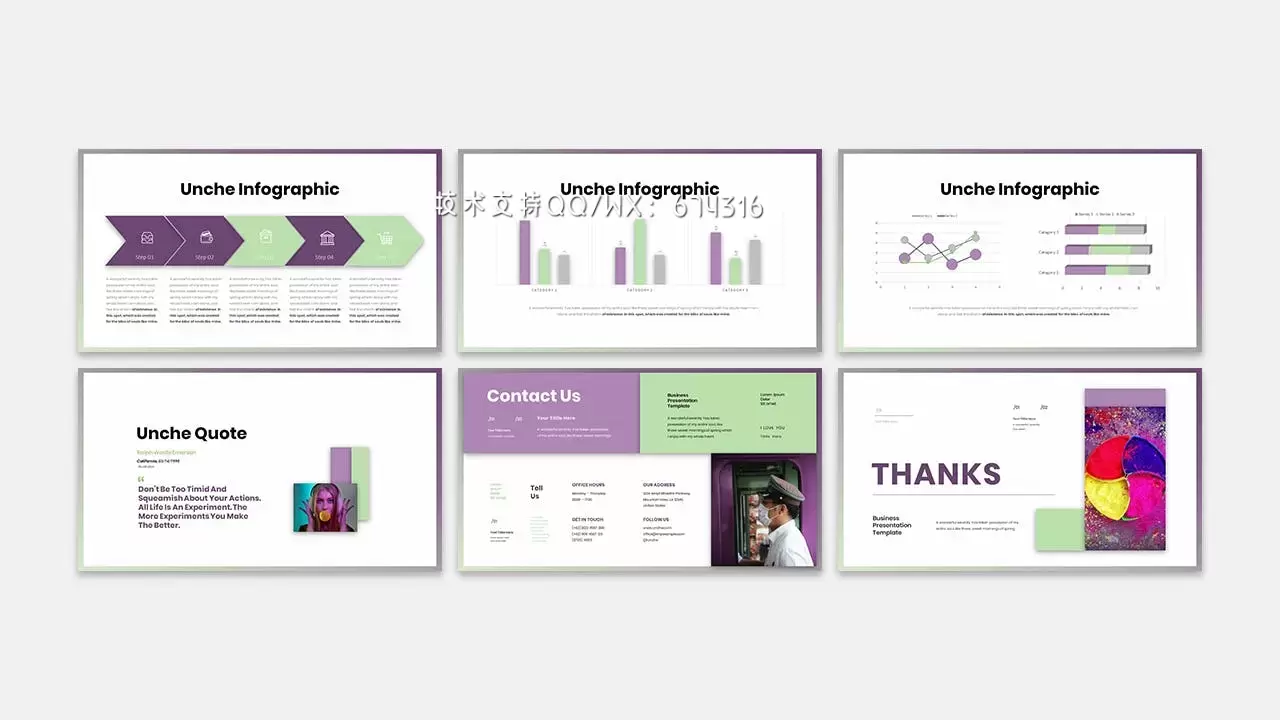 🔴清晰时尚高端多用途的商业商务公司战略powerpoint幻灯片演示模板（pptx）插图3