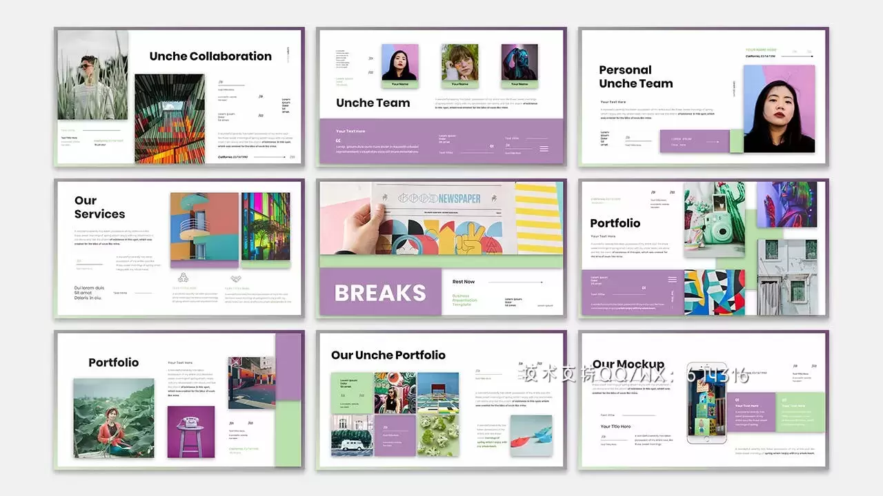 🔴清晰时尚高端多用途的商业商务公司战略powerpoint幻灯片演示模板（pptx）插图2