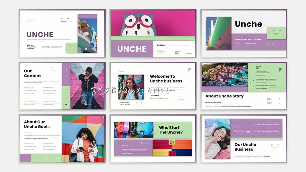 🔴清晰时尚高端多用途的商业商务公司战略powerpoint幻灯片演示模板（pptx）插图4