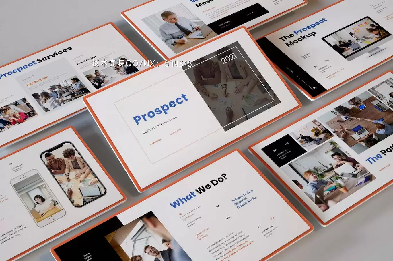 🔴前景业务演示文稿的PowerPoint幻灯片演示模板（pptx）插图