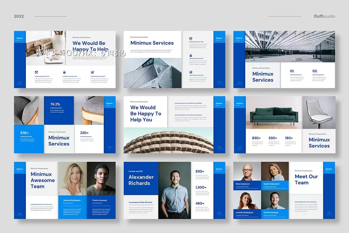 🔴高品质的专业商业商务质感powerpoint幻灯片演示模板（pptx）插图4