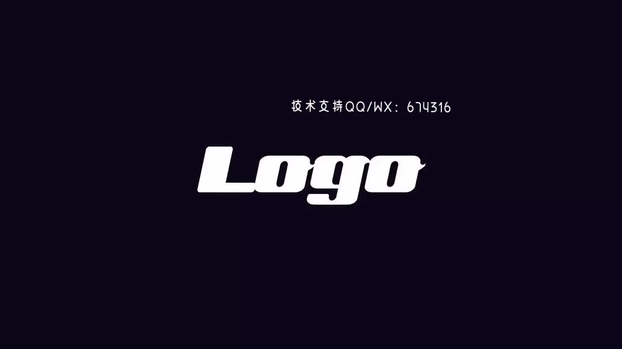 充满活力的现代数字标志的LOGO标志展示pr模板视频下载插图