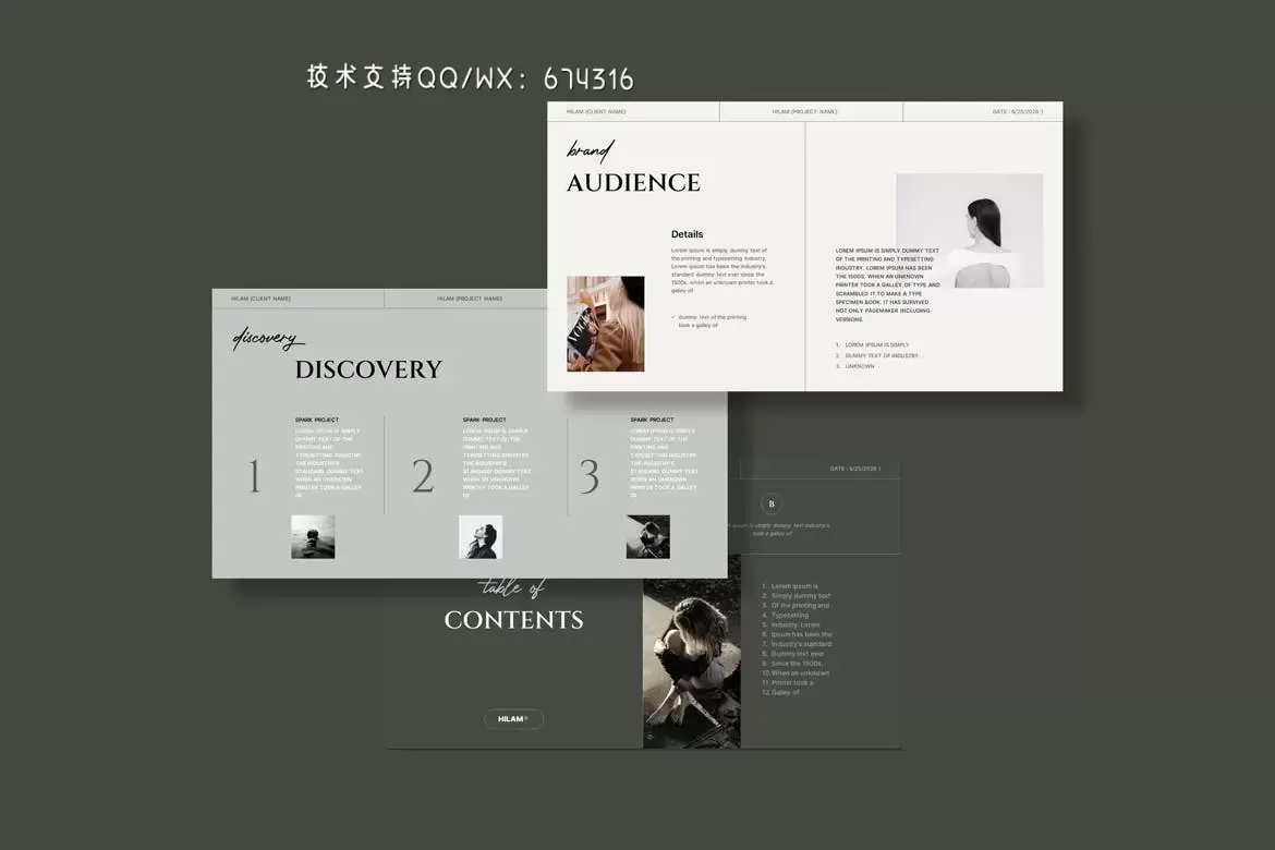 清新简约多用途的高品质品牌战略VI演示powerpoint幻灯片演示模板（pptx）插图5