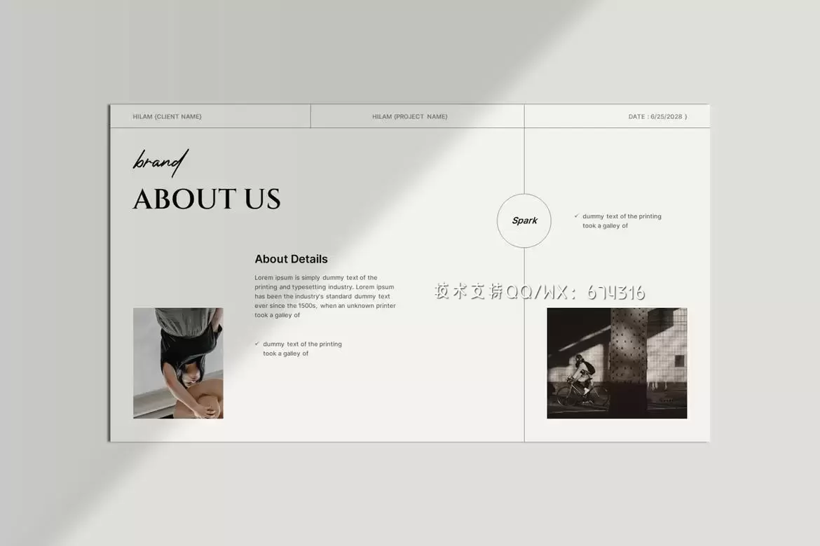 清新简约多用途的高品质品牌战略VI演示powerpoint幻灯片演示模板（pptx）插图4