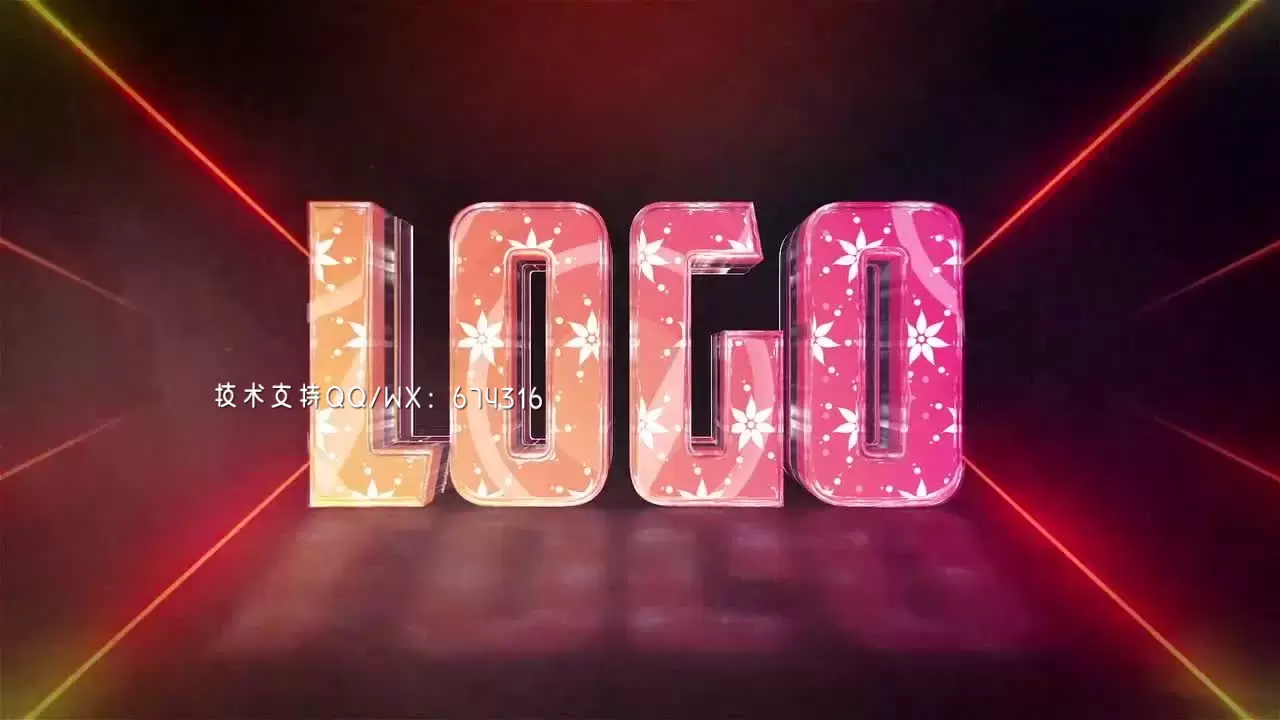 反射装饰LOGO标志展示AE模板视频下载(含音频)插图