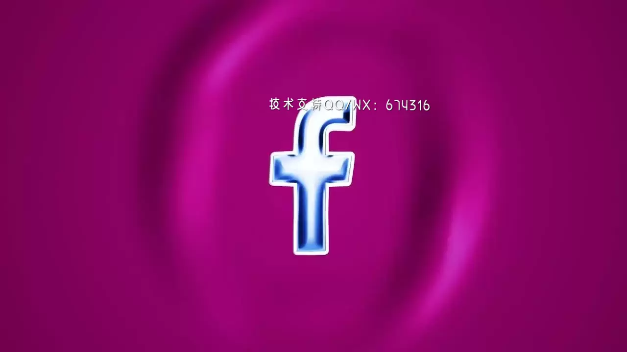 波纹效果广告LOGO标志显示AE模板视频下载插图