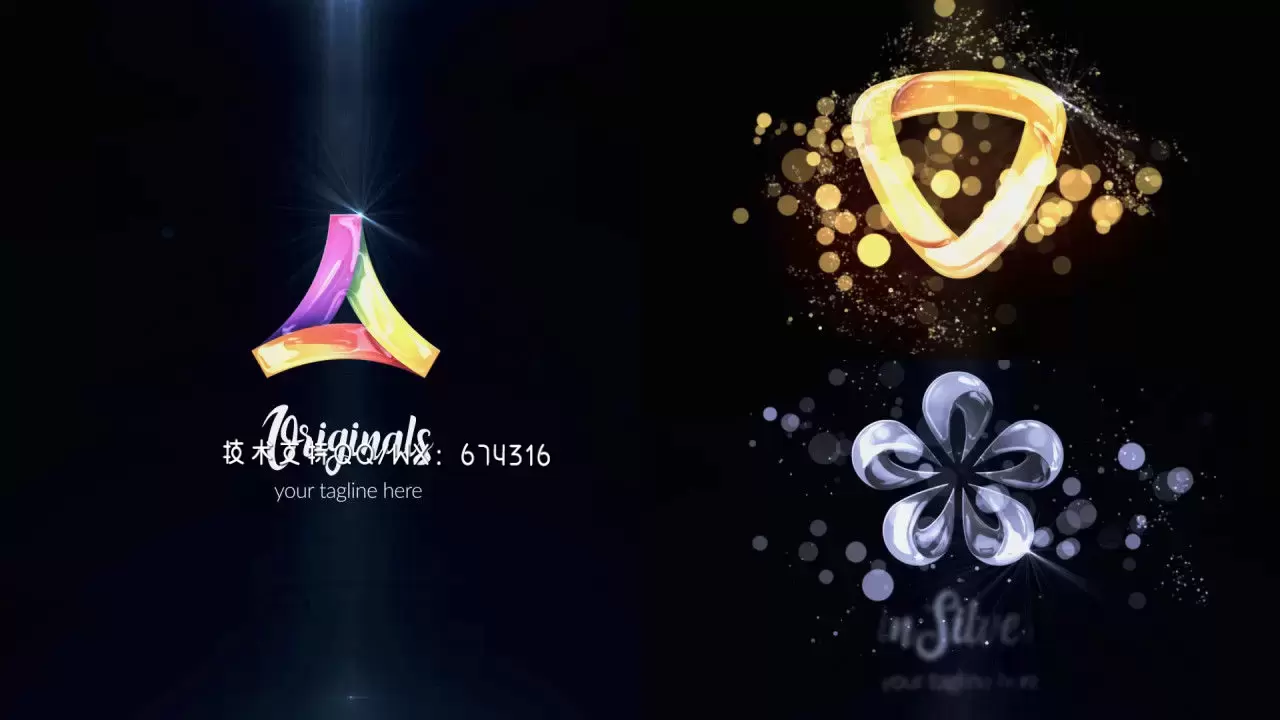 4k粒子轨迹LOGO标志AE模板视频下载插图 4k粒子轨迹LOGO标志AE模板视频下载插图