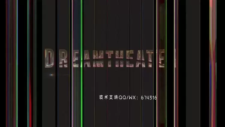 优雅的彩色玻璃面板展示LOGO标志AE模板视频下载(含音频)插图