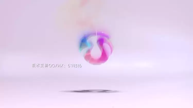 彩色烟雾球LOGO标志AE模板视频下载(含音频)