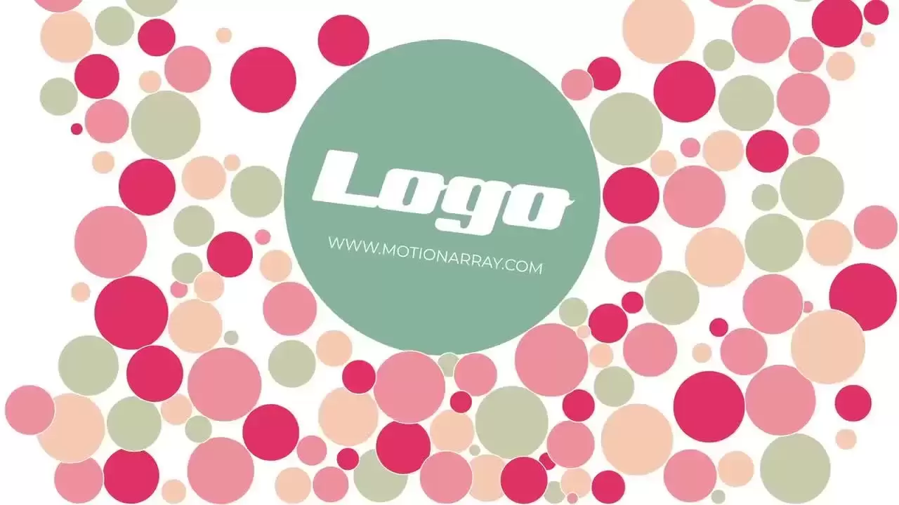 各种不同大小的彩色球LOGO标志AE模板视频下载(含音频)插图