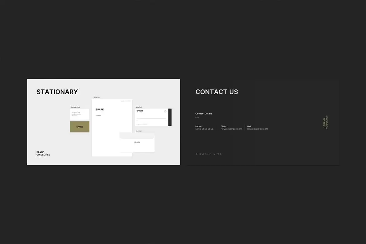 时尚高端专业的高品质品牌手册指南VI设计powerpoint幻灯片演示模板（pptx）插图1