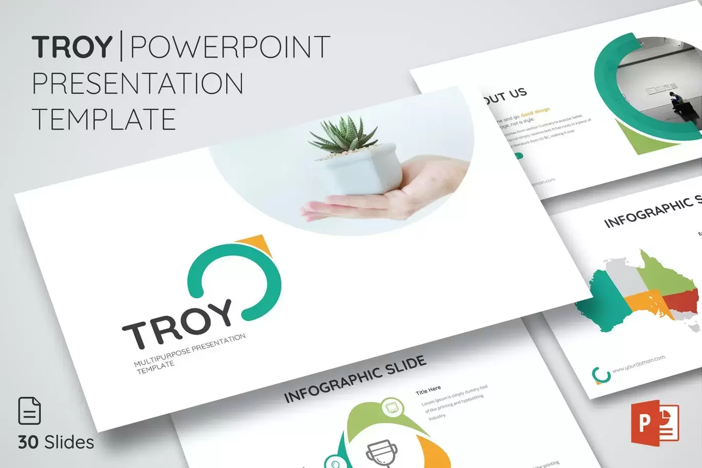 Troy – Powerpoint Presentation Template (PPTX)免费下载