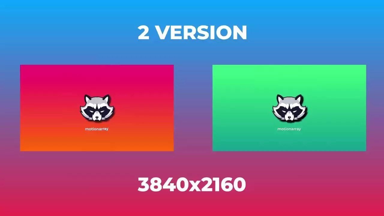 彩色背景下动态LOGO标志展示AE模板视频下载插图