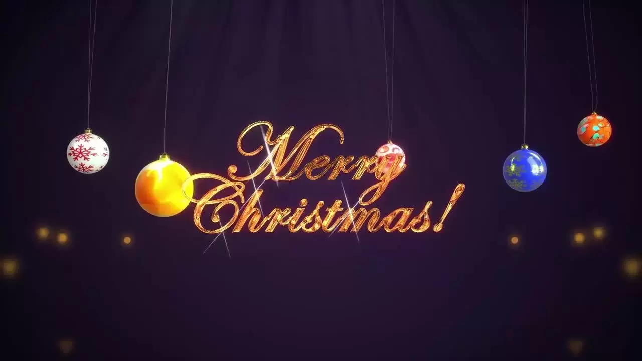 优雅精美生动的圣诞节LOGO标志AE模板视频下载(含音频)插图