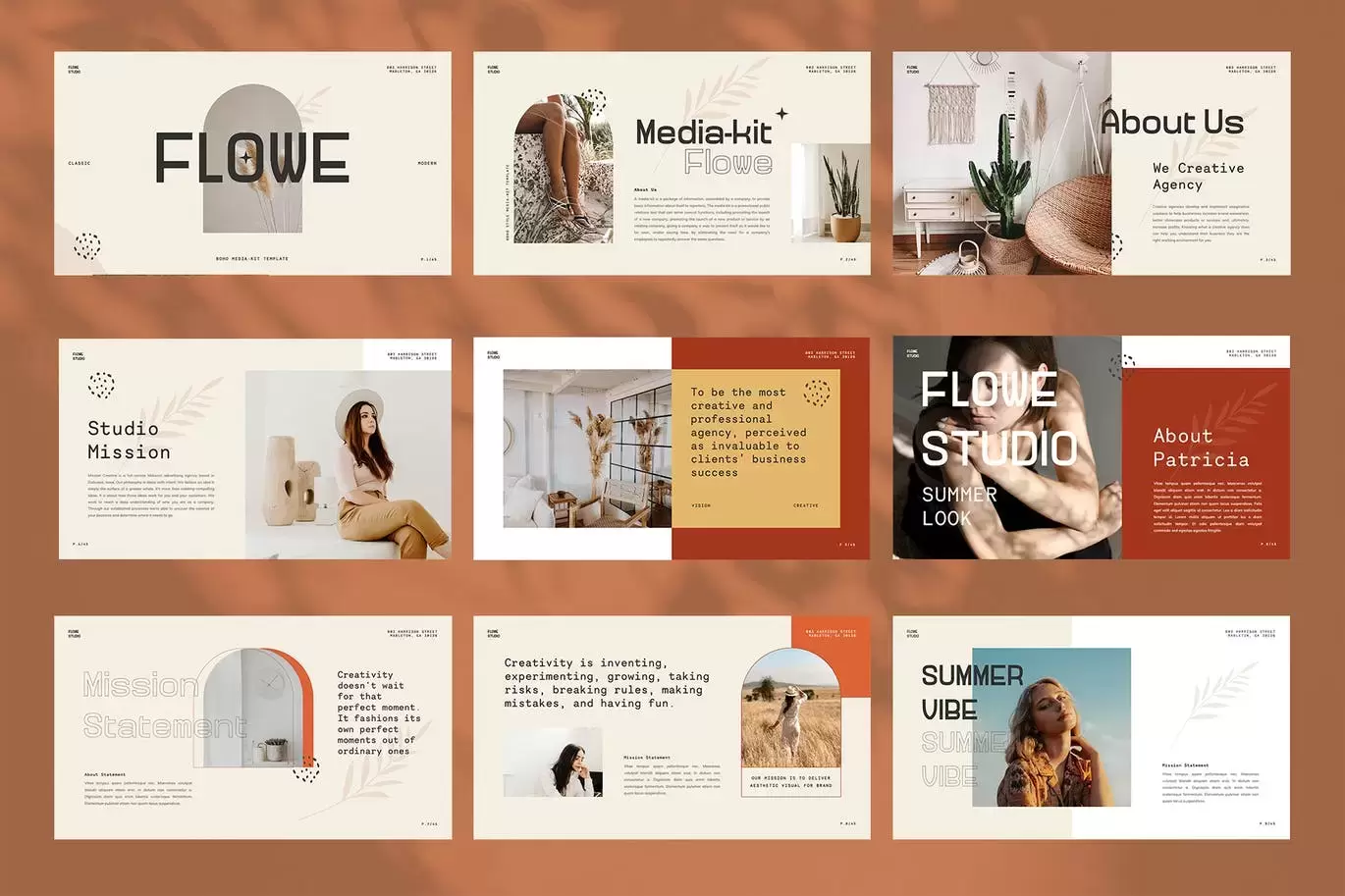 高品质的优雅高端多用途社交媒体powerpoint幻灯片演示模板（pptx）插图10