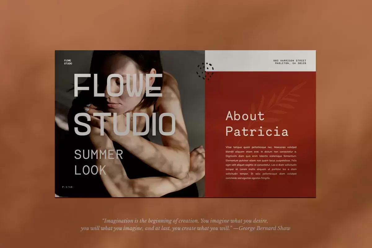 高品质的优雅高端多用途社交媒体powerpoint幻灯片演示模板（pptx）插图1