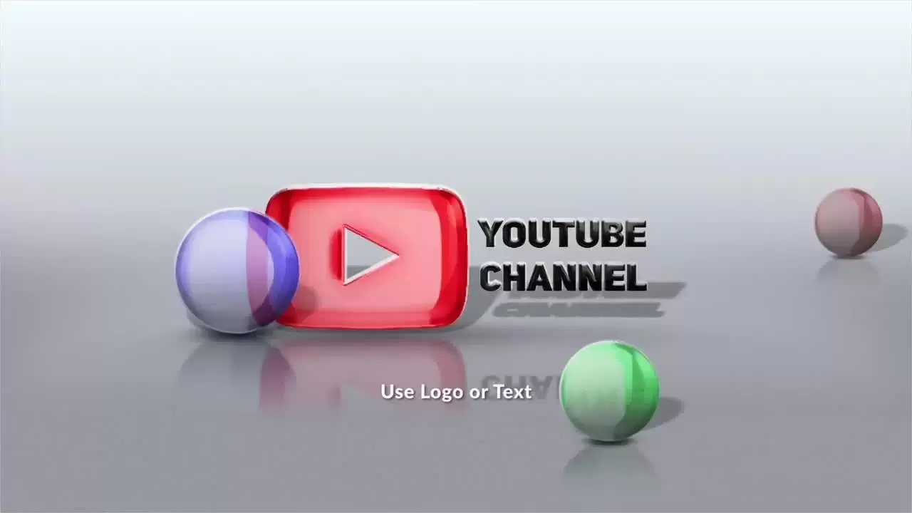 玻璃球LOGO标志显示AE模板视频下载插图