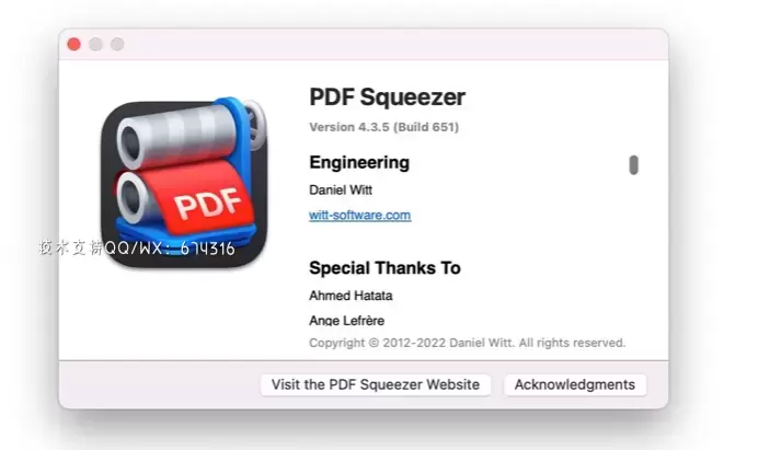 [MAC]PDF Squeezer for Mac(pdf文档大小压缩) v4.3.5激活版 支持Apple M1/M2 芯片插图1