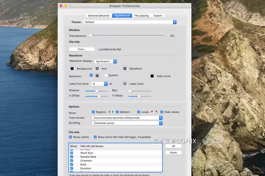 [MAC]Snapper for Mac(音频波形图显示工具) v3.1.1激活版 支持Apple M1/M2 芯片插图4