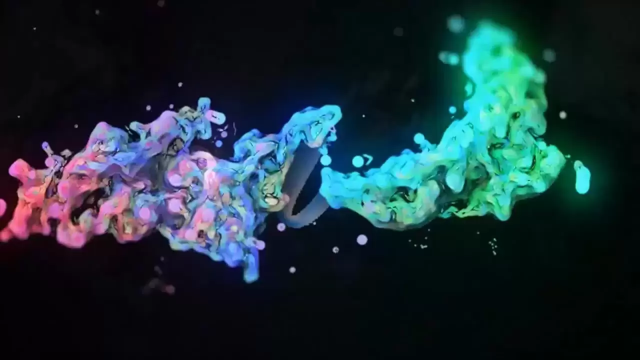 彩色粒子运动标志AE模板视频下载(含音频)插图