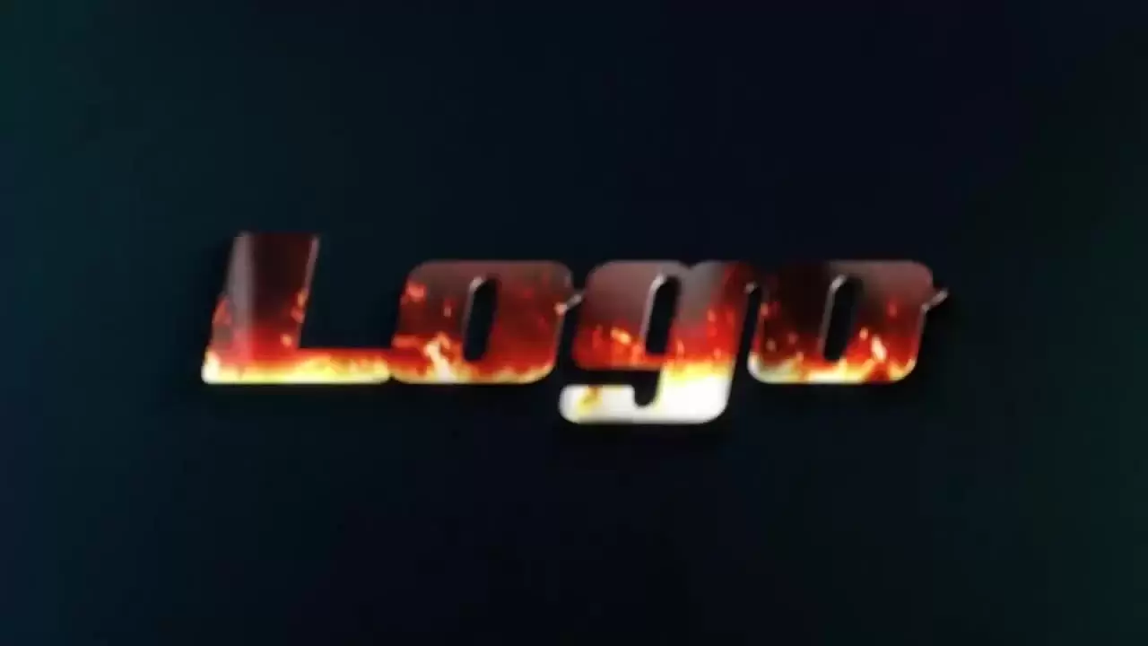 火焰火焰燃烧火焰火焰燃烧火焰燃烧金属动画LOGO标志显示AE模板视频下载(含音频)插图