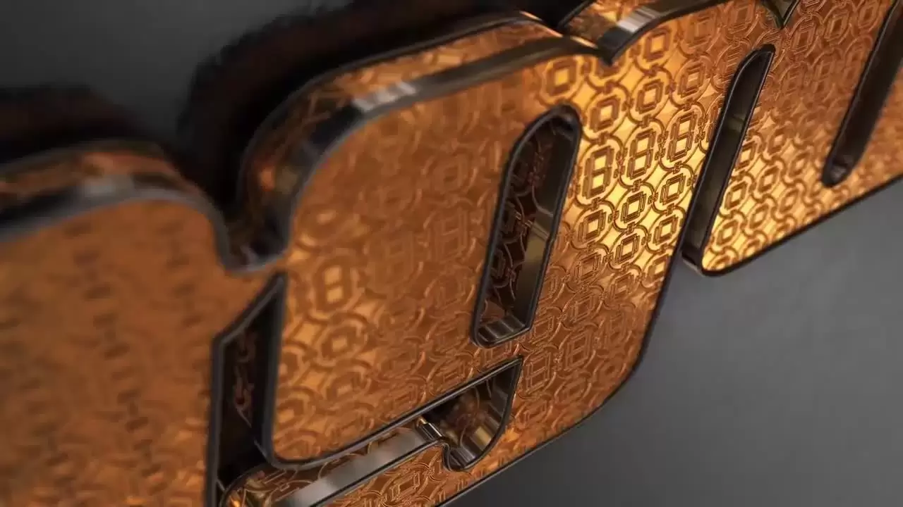 锋利精美时尚金色外观展示LOGO标志AE模板视频下载插图
