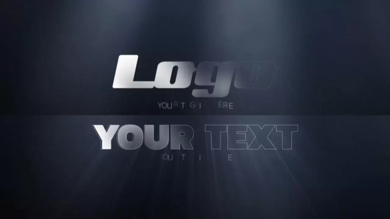 简单动态动画LOGO标志显示AE模板视频下载(含音频)