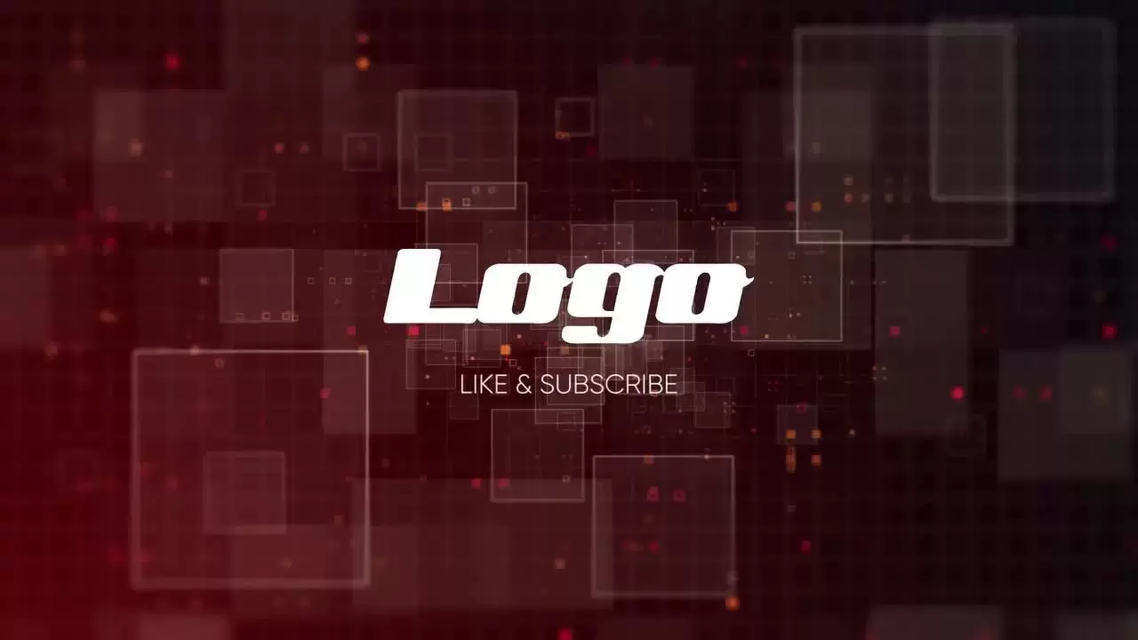 动画方形环境的prLOGO标志模板视频下载(含音频)插图